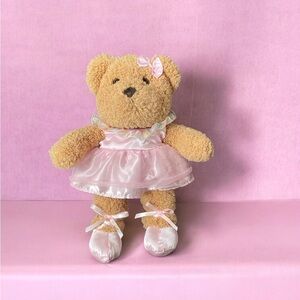 Plush Ballerina Teddy Bear in Pink Ballet Dress